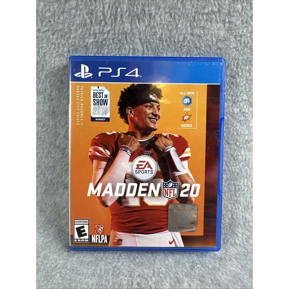 PlayStation 4 Sony PS4 Madden NFL 20 - Adult Owned Free Shipping EUC